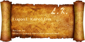 Lugosi Karolina névjegykártya